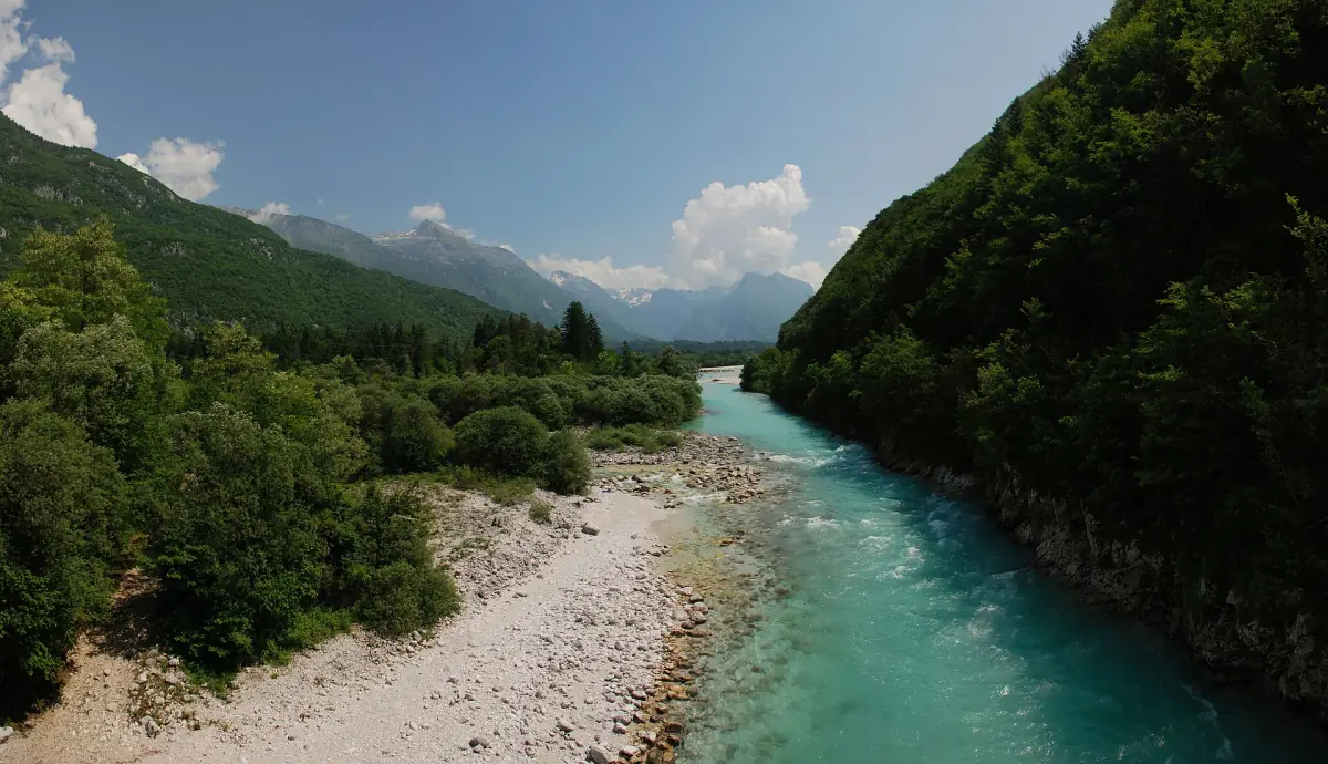 The emerald Soča river